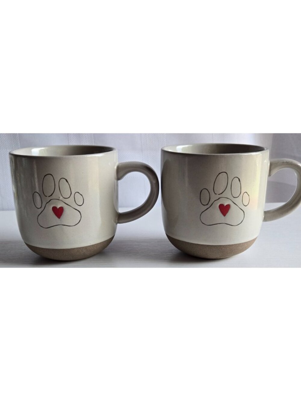2DEMDACO"home is where my pets are" Stoneware Coffee Cup Mug Heart in Paw Print